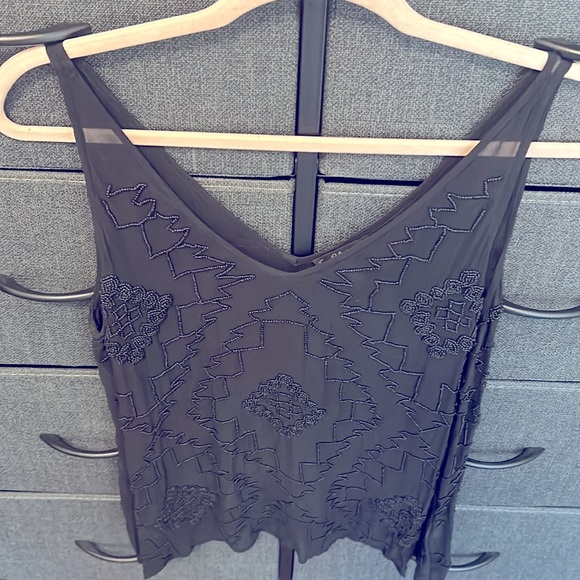 ▪️ TRUE RELIGION ▪️ Beaded Sheer Blouse - Picture 9 of 10